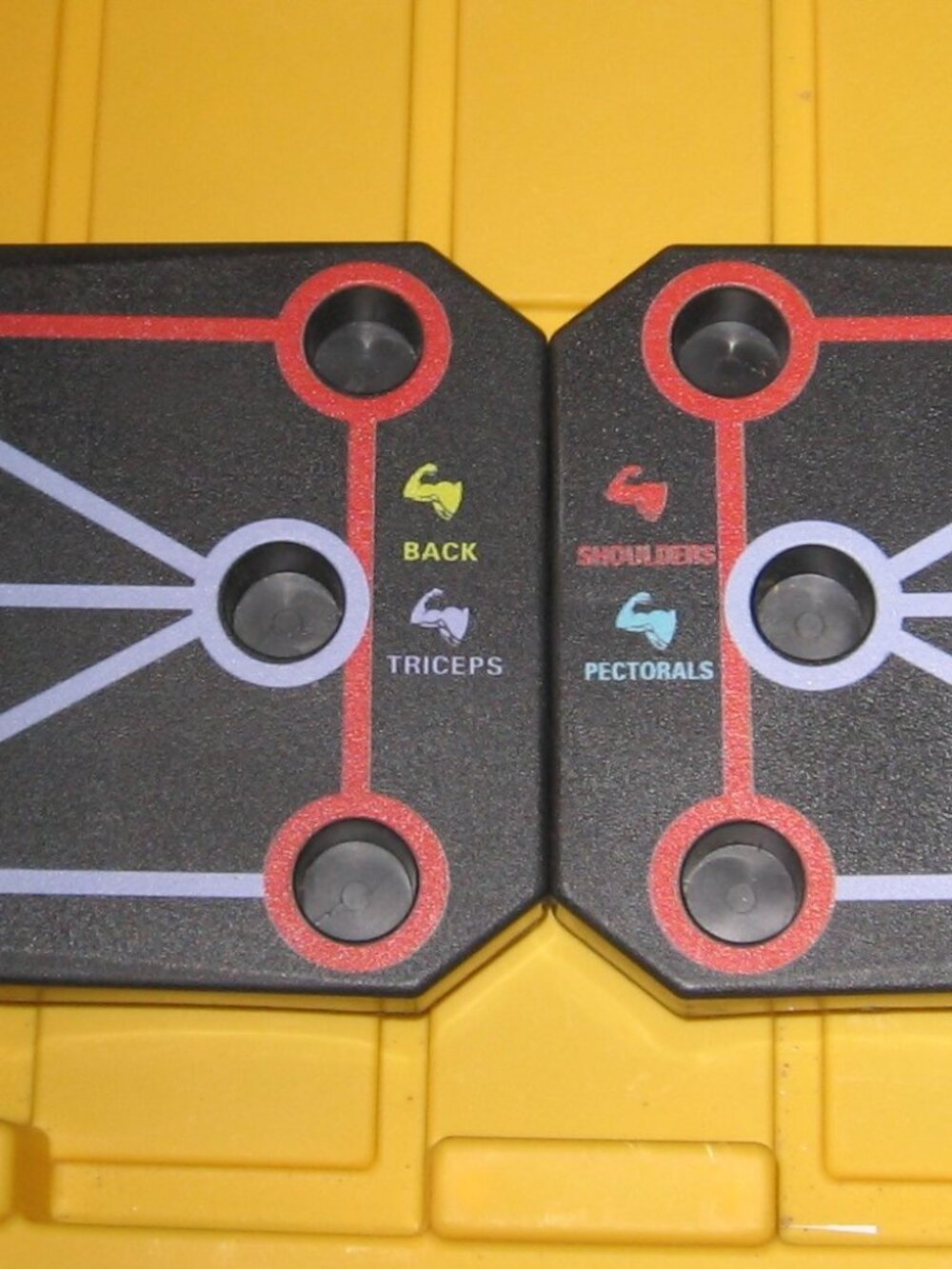 2 Piece Lightweight Push-Up Board w/ Rubberized Handles New No Box